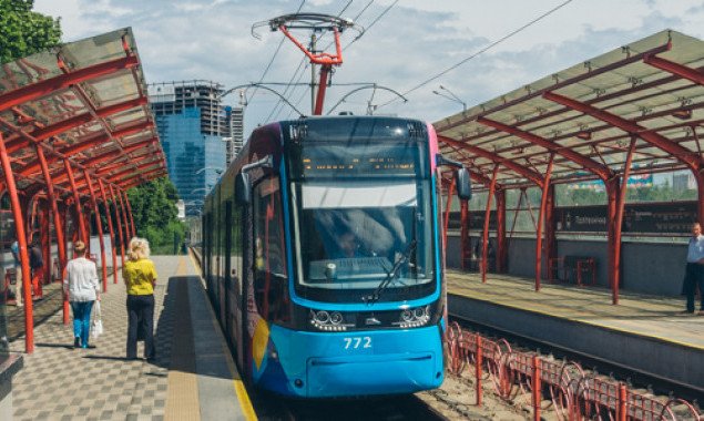 В Киеве временно закрывается движение трамваев по маршруту №1