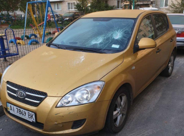 У Коцюбинському скоєно напад на авто члена ТВК від партії “ЗА Майбутнє”