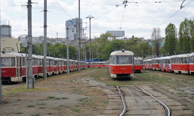 Две ближайшие ночи трамваи двух маршрутов в Киеве будут курсировать в сокращенном режиме
