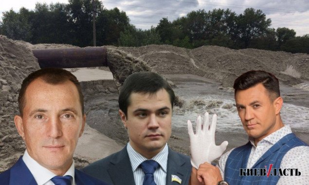 У прокуратуры, полиции и Киевсовета не получается изгнать из-под Южного моста “песочных старателей”