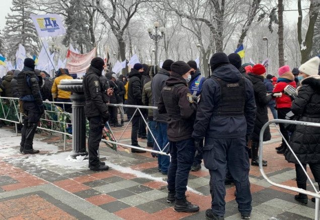 В Киеве полиция усилила меры безопасности в правительственном квартале столицы