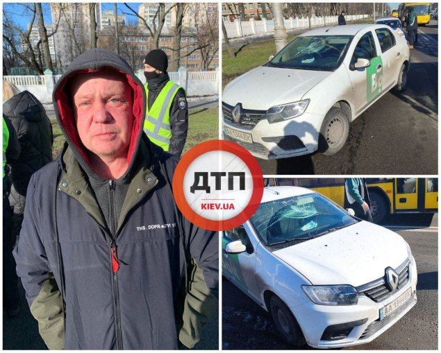В Киеве пьяный таксист сбил женщину с ребенком на пешеходном переходе