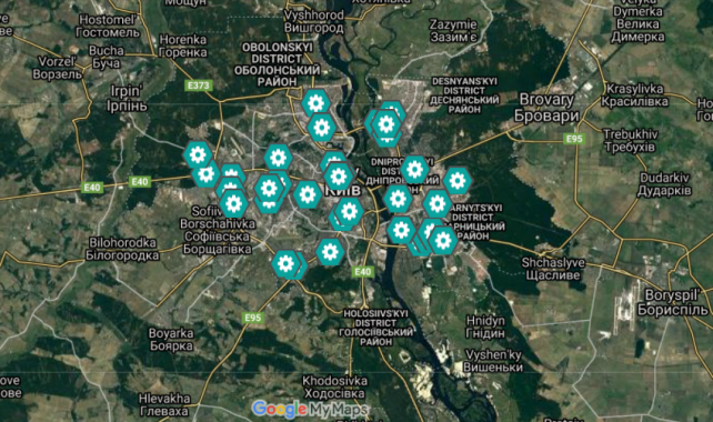 “Киевзеленстрой” обнародовал карту капитальных ремонтов на 2021 год