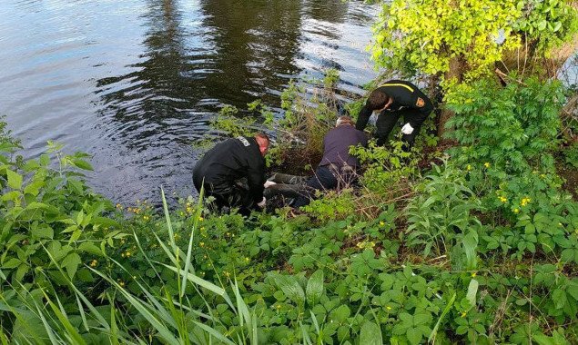 В Киеве спасатели достали из реки Подборная тело мужчины