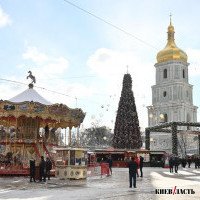 Главная новогодняя локация: На Софиевской площади открыли праздничный городок (фото, видео)