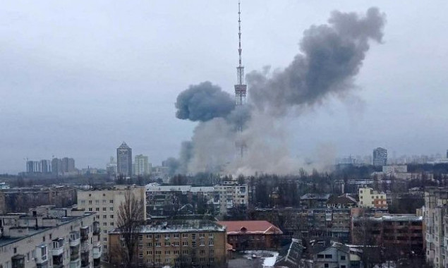 У Києві обстріляли телевежу на Дорогожичах