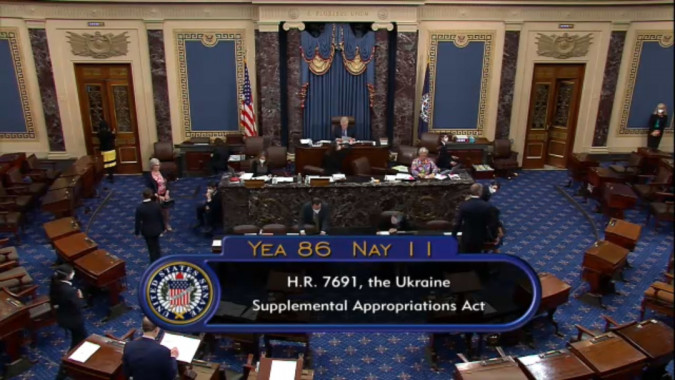 Сенат США погодив законопроєкт із 40 мільярдами доларів на підтримку України