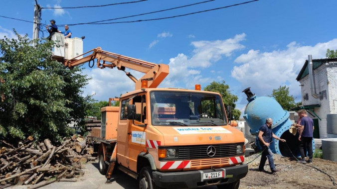 Водоканалу Ірпеня подарували нову техніку з Німеччини