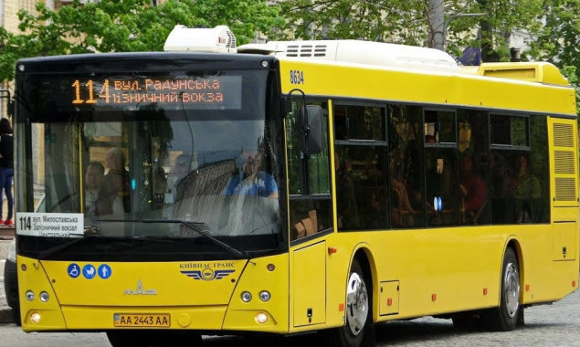 До 25 серпня в Києві буде змінено маршрут руху автобусу №114 (схема)