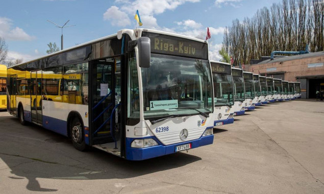 У Києві 1 жовтня на маршрути вийдуть автобуси, отримані від Риги