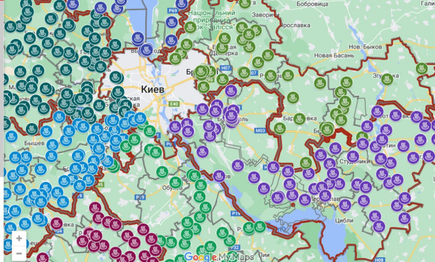 На Київщині створили мапу пунктів обігріву