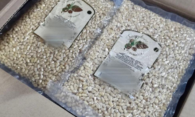 Київська митниця затримала 20 тонн кедрових горішків з російським маркуванням на упаковці (фото)