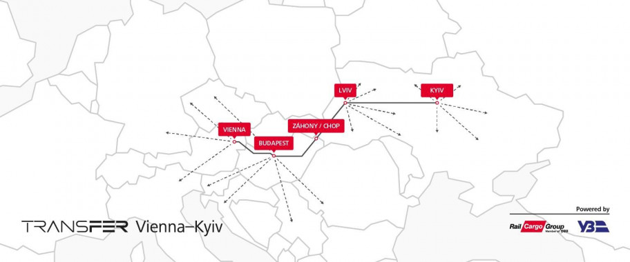 Австрійська компанія анонсувала запуск інтермодального залізничного сполучення Київ-Відень
