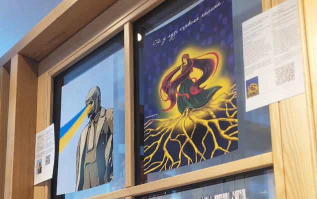 В Брукліні до Дня Незалежності відкрилась виставка “500 днів війни” місцевих українських ілюстраторів об`єднання VMIU (фото)