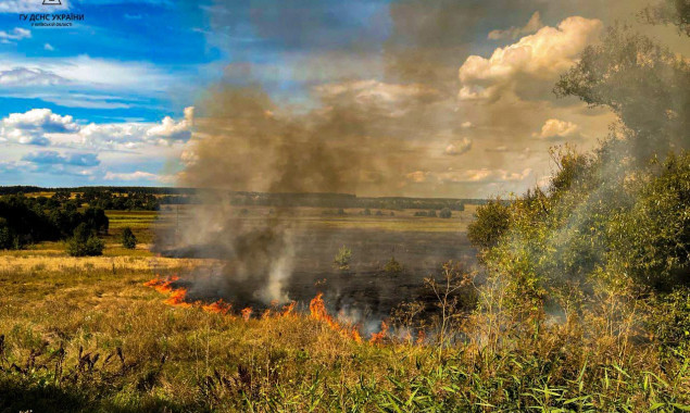 На Київщині надзвичайний рівень пожежної небезпеки утримається до 10 вересня